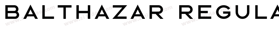 Balthazar Regular字体转换